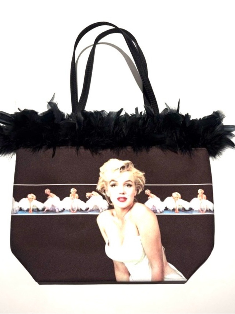 Deadstock Vintage 2002 Marilyn Monroe Milton Greene Feather Tote Bag